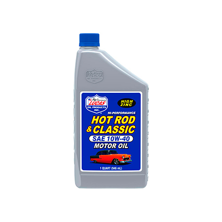 ACEITE DE MOTOR HOT ROD & CARROS CLASICOS SAE 10W40 x 1/4 - LUCAS