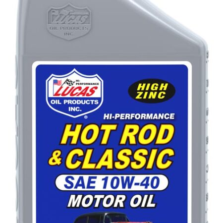 ACEITE DE MOTOR HOT ROD & CARROS CLASICOS SAE 10W40 x 1/4 - LUCAS