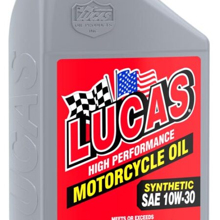 ACEITE SINTETICO SAE 10W30 PARA MOTOCICLETA EN 1/4 - LUCAS