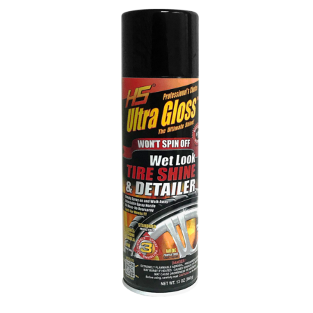 ULTRA GLOSS BRILLO HUMEDO PARA LLANTAS TIRE SHINE EN AEROSOL x13 oz - USA